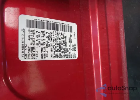 2014 Nissan Rogue Select S z USA, uszkodzony, nr VIN JN8AS5MT9EW614571